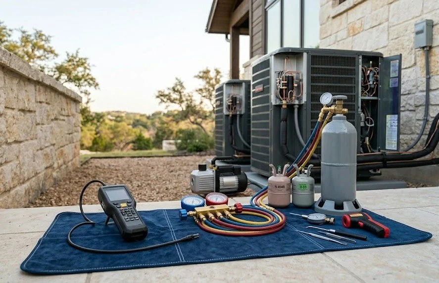 Refrigerant Recharge & Leak Repair HVAC service