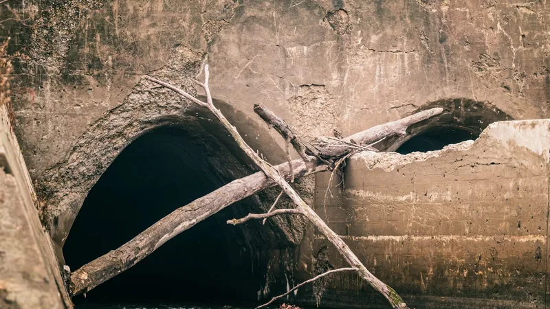 MaxRooter root intrusion removal from sewer line